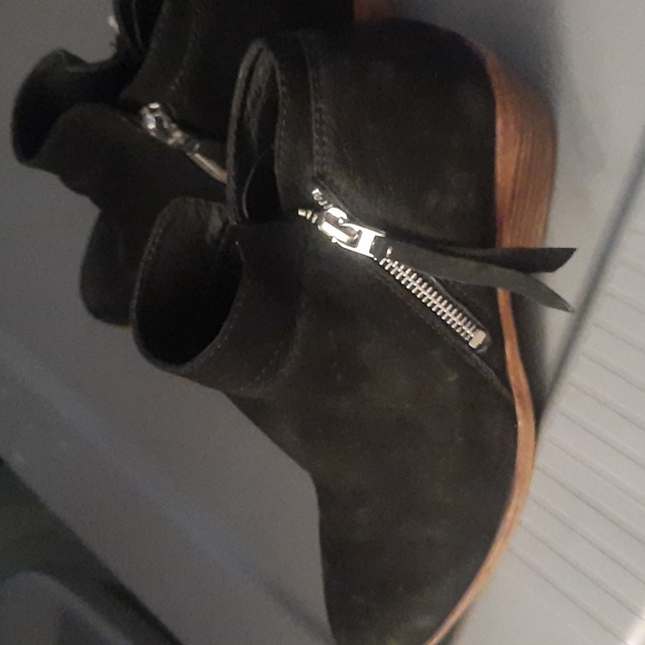 Sam Edelman double zipper boots genuine suede size 8 - Picture 6 of 8